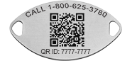 QR Code Classic Embossed Medical ID Bracelet Sterling Silver, Silver, pemblem image number 0